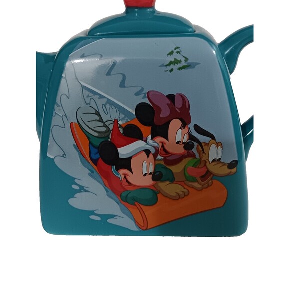 Ceramic Teapot Featuring Disney Characters. Pluto, Mickey Mouse & Minnie Mouse - Picture 2 of 5